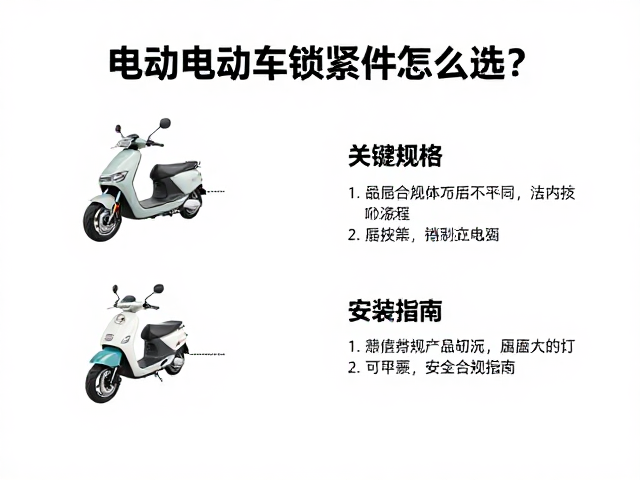 电动摩托车锁紧件怎么选？高耐磨损材质与安装指南