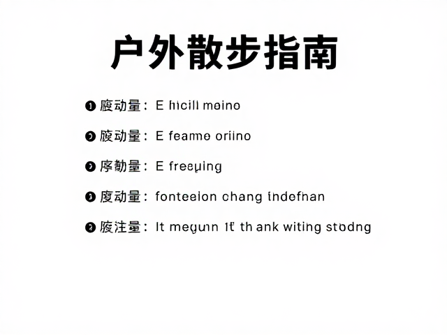 户外散步指南，设定合理运动量，轻松避免过度疲劳