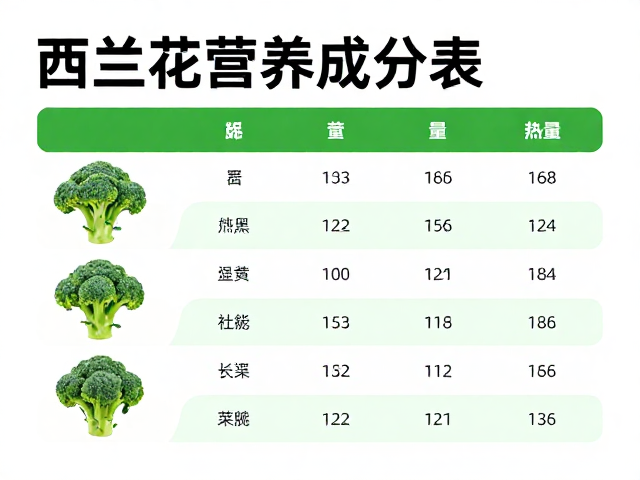 西兰花营养成分表揭秘,如何精准管控热量,吃出健康好身材?