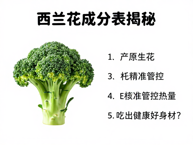 西兰花营养成分表揭秘,如何精准管控热量,吃出健康好身材?