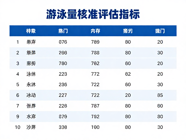 游泳运动量标准,季节性调整指南助你科学健身