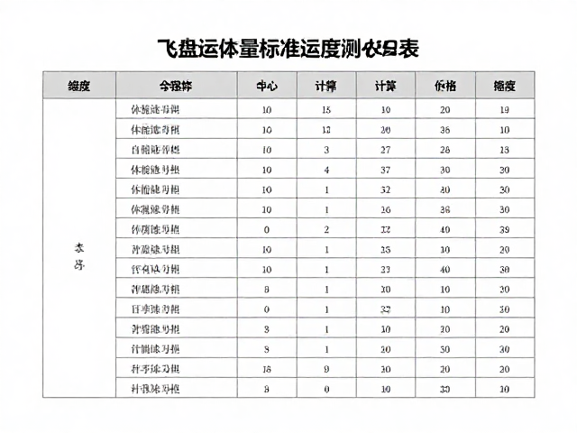 飞盘运动量标准,附专业体能评估表,科学计算你的运动强度
