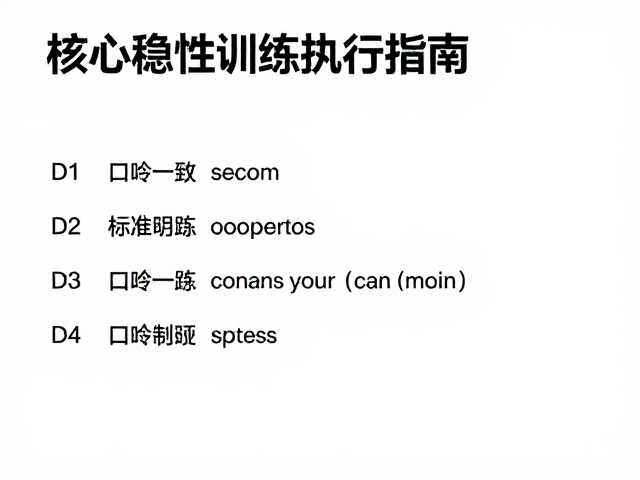 核心稳定性训练,运动量标准与口令一致性的高效执行指南