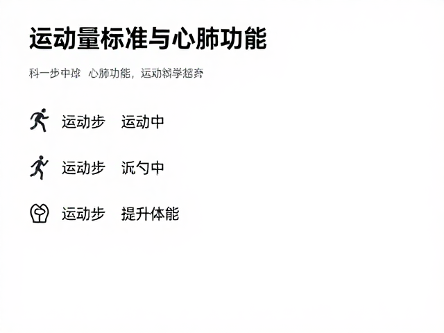 运动量标准与心肺功能，如何科学记录运动时长提升体能