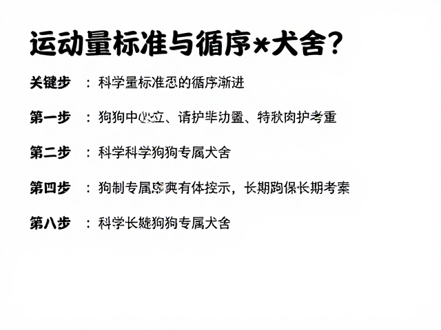 运动量标准与循序渐进,如何科学规划狗狗专属犬舍?