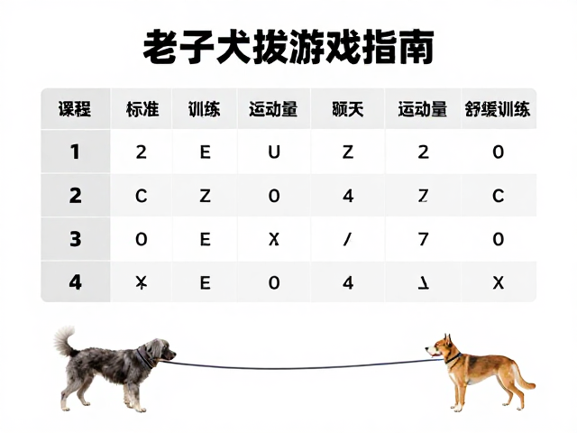 老年犬拔河游戏指南,运动量标准与适度舒缓训练