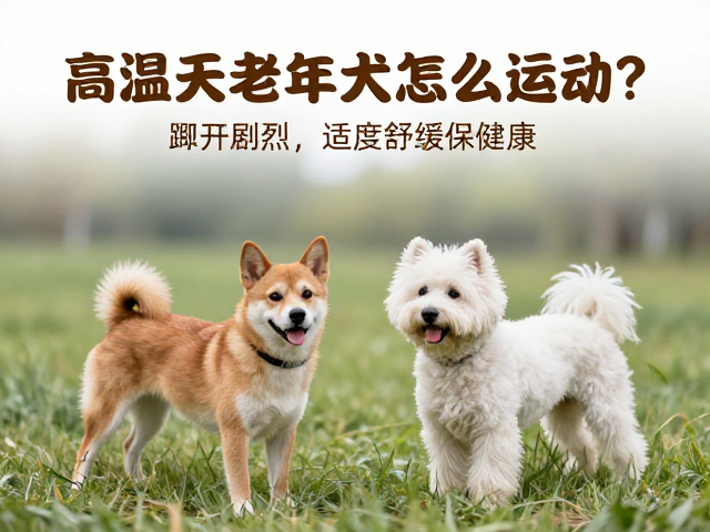 高温天老年犬怎么运动?避开剧烈,适度舒缓保健康