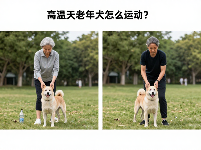 高温天老年犬怎么运动?避开剧烈,适度舒缓保健康