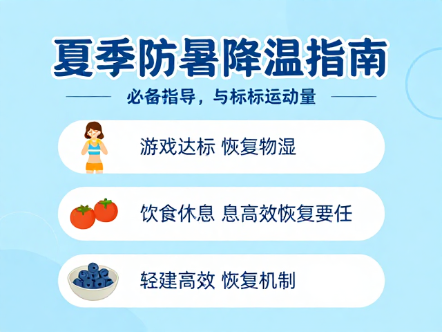 夏季防暑降温指南,游戏化引导达标运动量,轻松健康过夏天