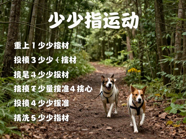 幼犬少量多次运动,森林小径散步运动量标准指南