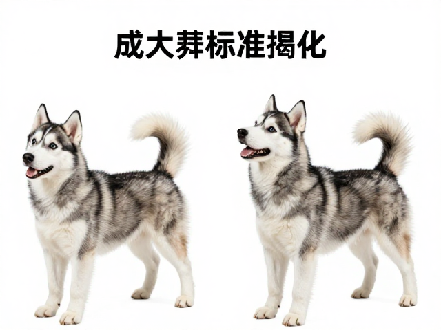哈士奇尾巴摆动揭秘,幼犬到成犬品相变化,纯种标准全解析