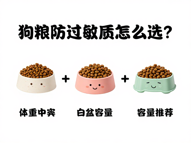 狗粮防过敏材质怎么选?体重对应食盆容量推荐