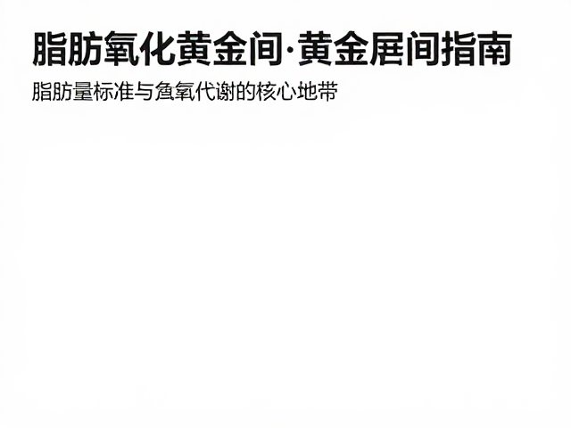 控制体重管理,运动量标准与心率监测黄金区间指南