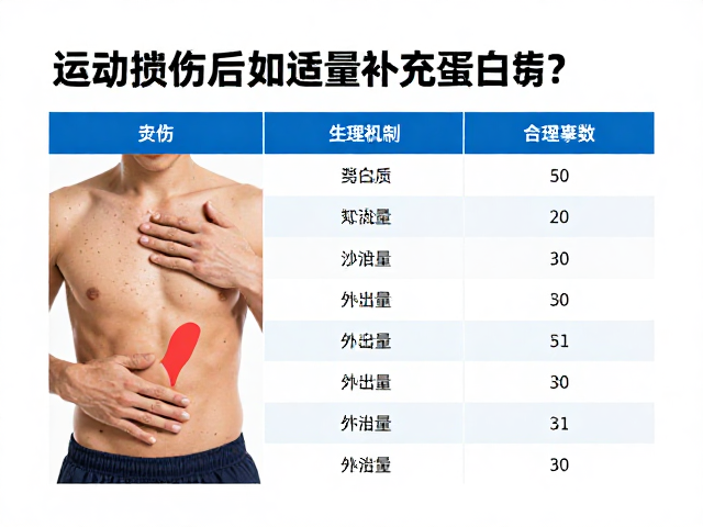 运动受伤后如何适量补充蛋白质?外伤处理与运动量标准指南