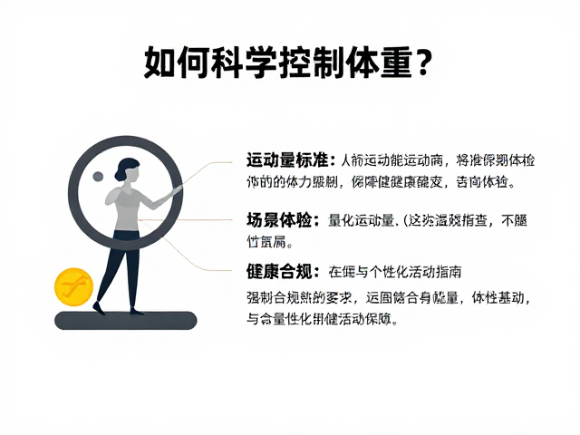 如何科学控制体重?结合运动量标准与定期体检,制定专属健康管理方案