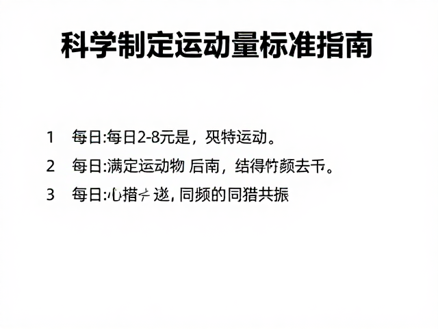 满足狩猎本能，每日2-3次运动，科学制定运动量标准指南