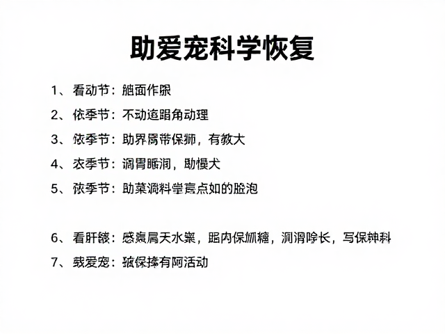 病犬康复训练指南，依季节调整运动量，助爱宠科学恢复