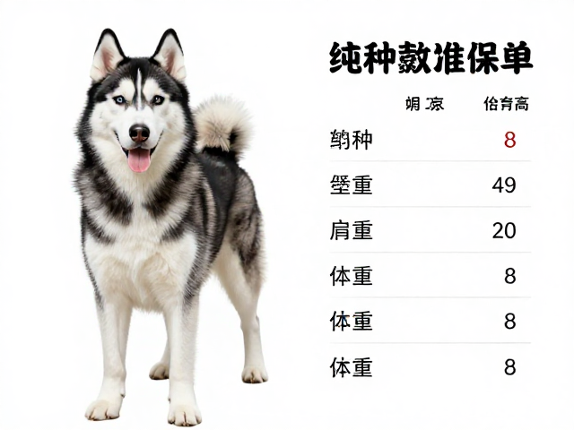 纯种哈士奇标准,父母品相参考及肩高体重范围详解
