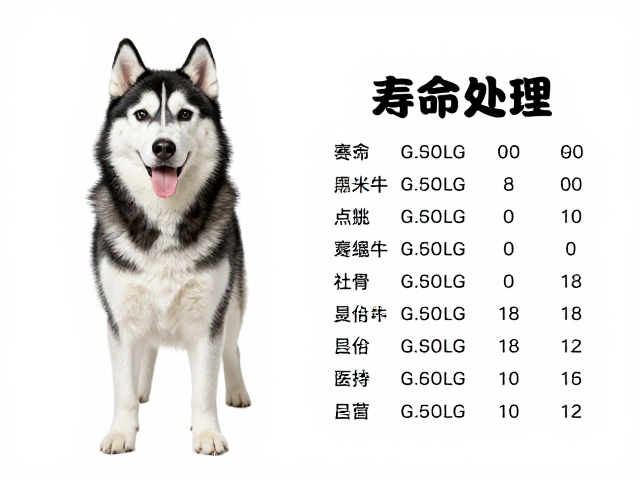 纯种哈士奇标准,颅骨宽平特征与寿命预期范围详解