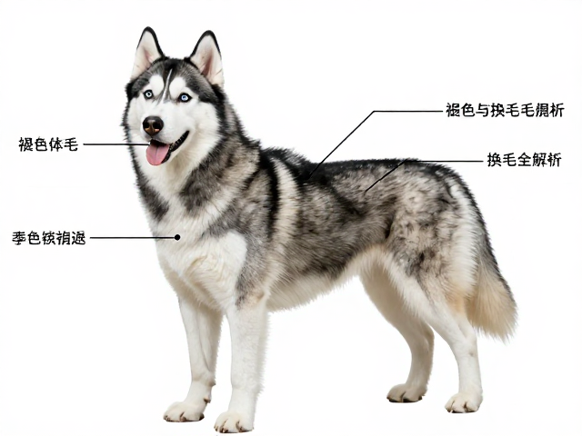 纯种哈士奇标准,肩高体重范围、褪色与换毛周期全解析