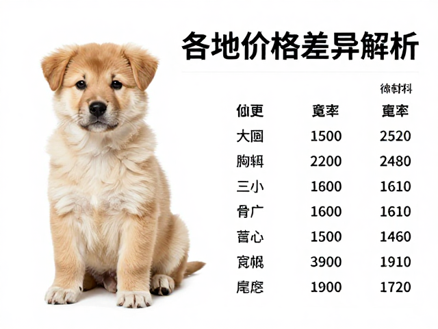 幼犬鉴别技巧,胸部深广特征,各地价格差异解析