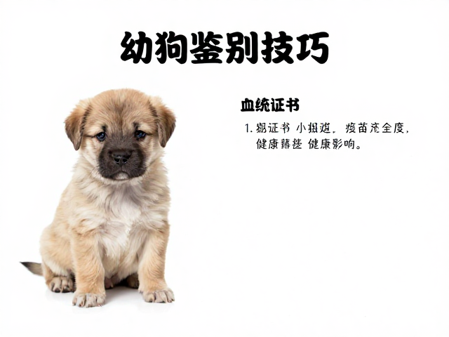 幼犬鉴别技巧,血统证书与疫苗齐全度对健康的影响
