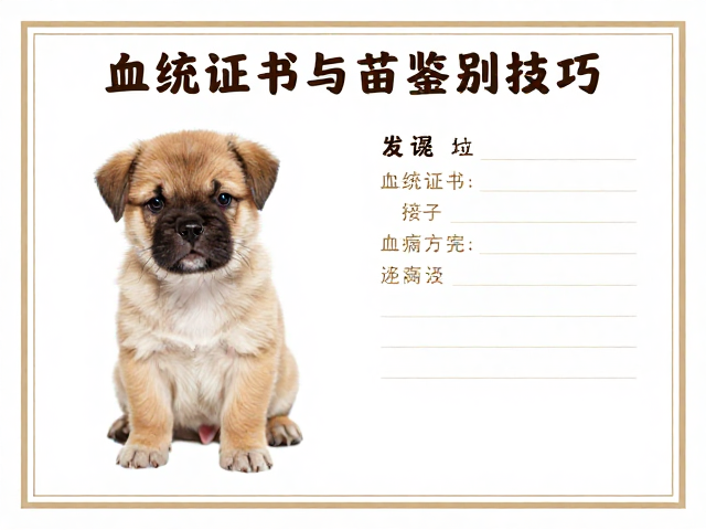 幼犬鉴别技巧，血统证书与疫苗齐全度对健康的影响