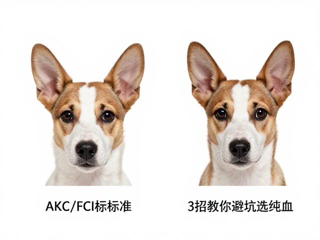 AKC/FCI标准幼犬鉴别,眼距适中是关键,3招教你避坑选纯血