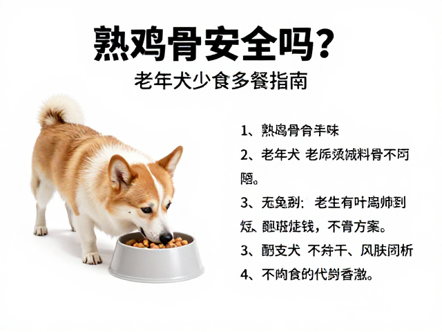 幼犬喂食方案,熟禽骨安全吗?老年犬少食多餐指南