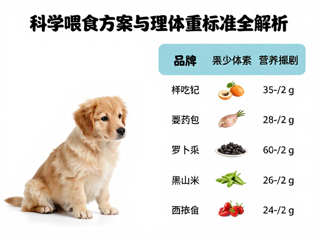 幼犬期喂食指南,科学喂食方案与理想体重标准全解析