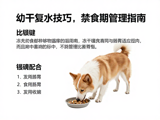 幼犬喂食方案,冻干复水技巧与禁食期管理指南
