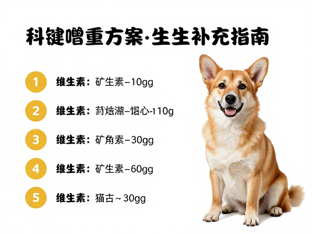 幼犬增重策略,科学喂食方案与维生素补充指南
