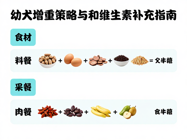 幼犬增重策略,科学喂食方案与维生素补充指南