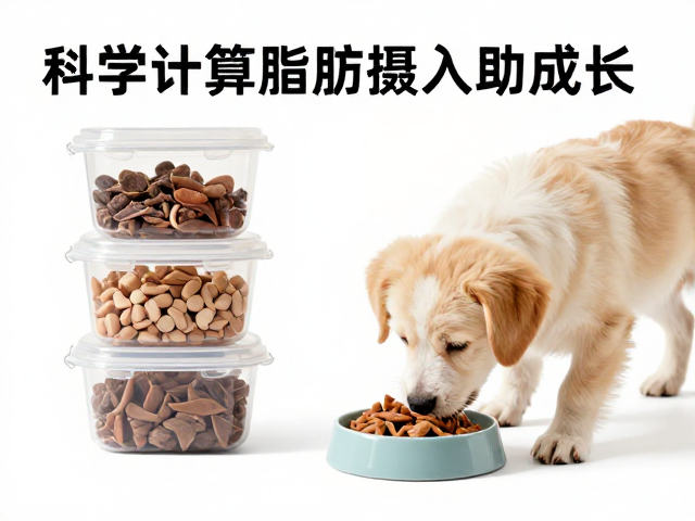 幼犬喂食方案,密封储存保新鲜,科学计算脂肪摄入助成长