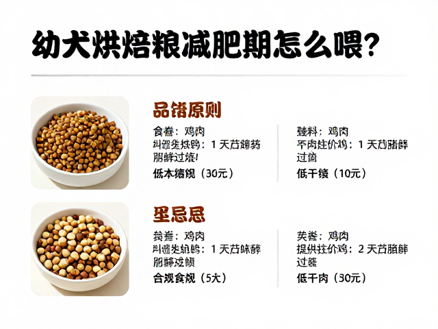 幼犬烘焙粮减肥期怎么喂?科学饮食方案与食谱推荐