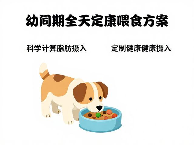 幼犬期喂食指南,科学计算脂肪摄入,定制健康喂食方案