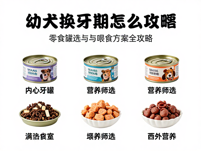 幼犬换牙期怎么喂?零食罐选购与喂食方案全攻略