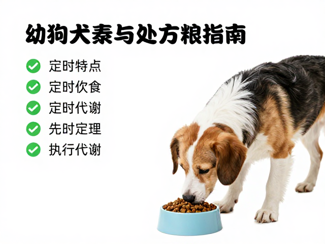 幼犬喂食方案与处方粮搭配,成年犬定时喂养指南
