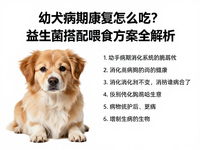幼犬病期康复怎么吃?益生菌搭配喂食方案全解析