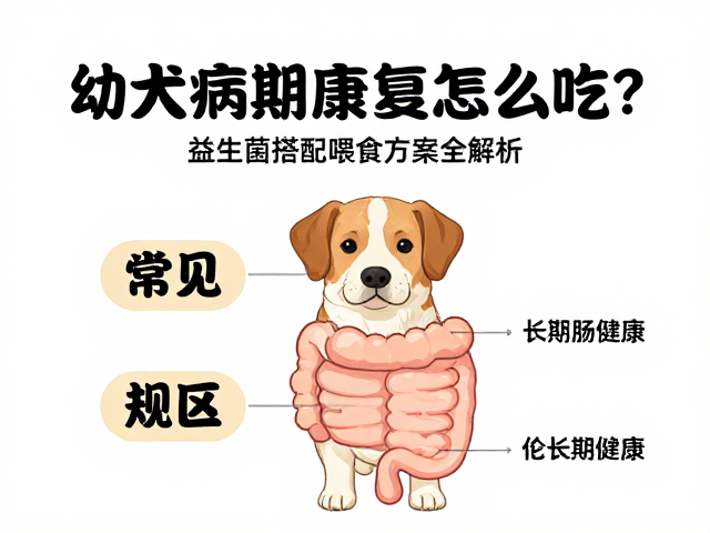 幼犬病期康复怎么吃?益生菌搭配喂食方案全解析