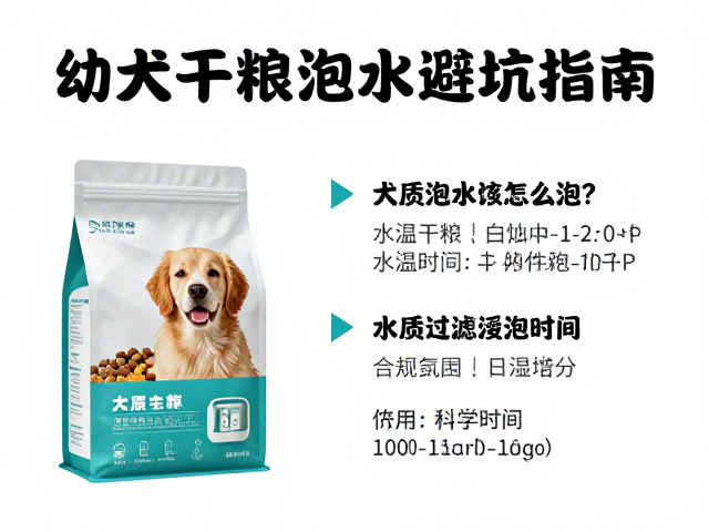 幼犬干粮泡水怎么泡?水质过滤避坑指南,科学喂食方案