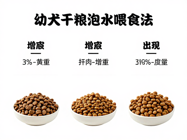 幼犬干粮泡水喂食法,科学增重方案与注意事项