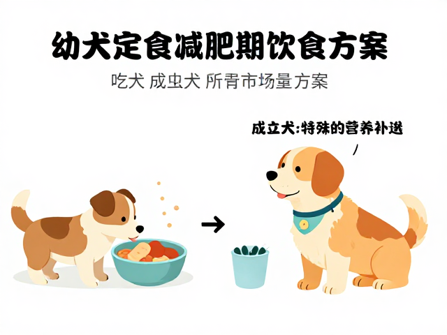 幼犬喂食指南与成年犬定时减肥期饮食方案