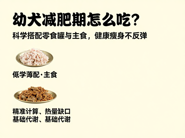 幼犬减肥期怎么吃?科学搭配零食罐与主食,健康瘦身不反弹