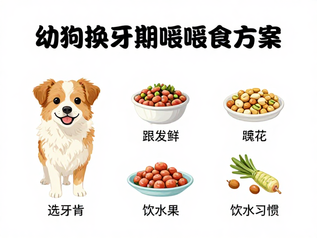 幼犬换牙期喂食方案,食物选择与饮水习惯引导指南