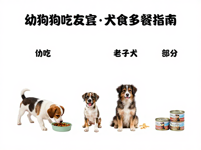 幼犬喂食方案与老年犬少食多餐指南,搭配零食罐营养加分