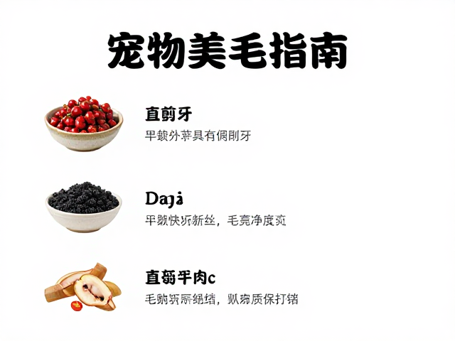 宠物美毛指南,直剪牙剪搭配技巧,营养品食谱,毛发亮泽不打结