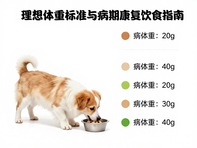 幼犬喂食方案，理想体重标准与病期康复饮食指南