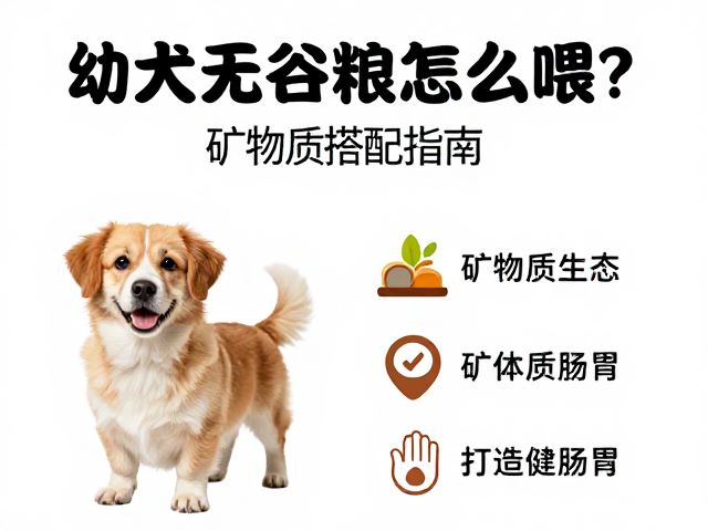 幼犬无谷粮怎么喂?矿物质搭配指南,打造健康肠胃