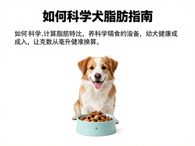 幼犬期喂食指南,如何科学计算脂肪摄入,助力幼犬健康成长